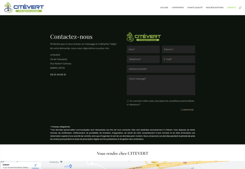 Contactez Cité Vert