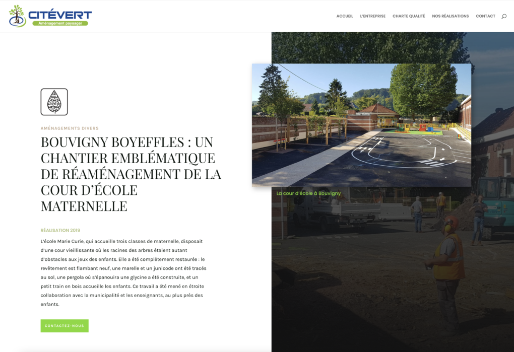 Modèle d’article Blog Cité Vert